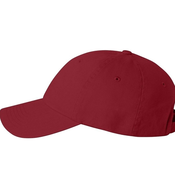 90's Baby Dad Hat | Maroon | Bold Print | Unisex | One Size (OS) - Picture 2 of 2